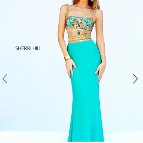 GORG Sherri Hill Formal / Prom Dress two piece - Picture 3 of 4